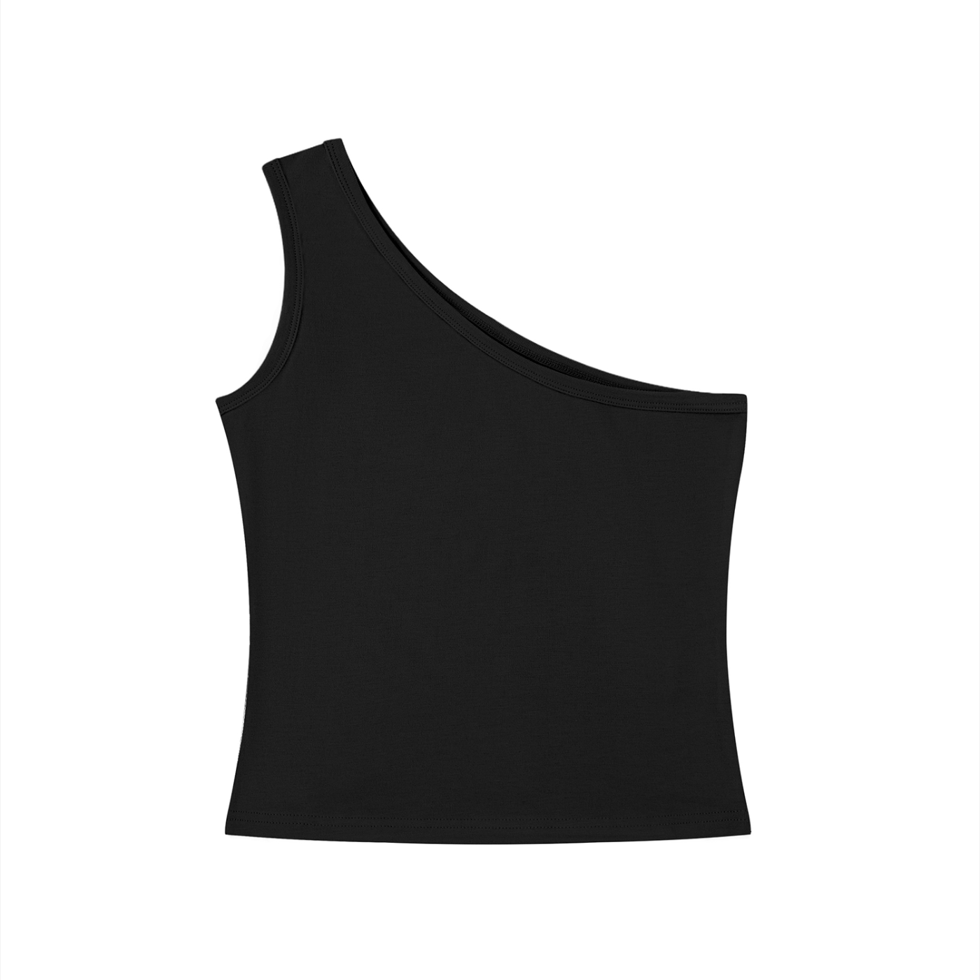 Women's One-Shoulder Crop Tank Top
